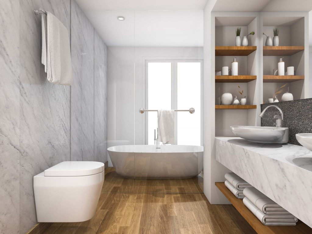 The priority when choosing bathroom flooring materials is waterproof and durable