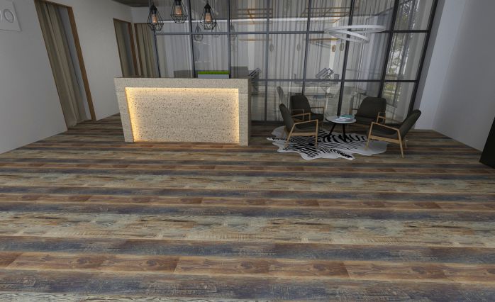 An Cuong SA 279 SPC flooring realistically simulates natural wood materials to create a visual balance and increase the perception of users