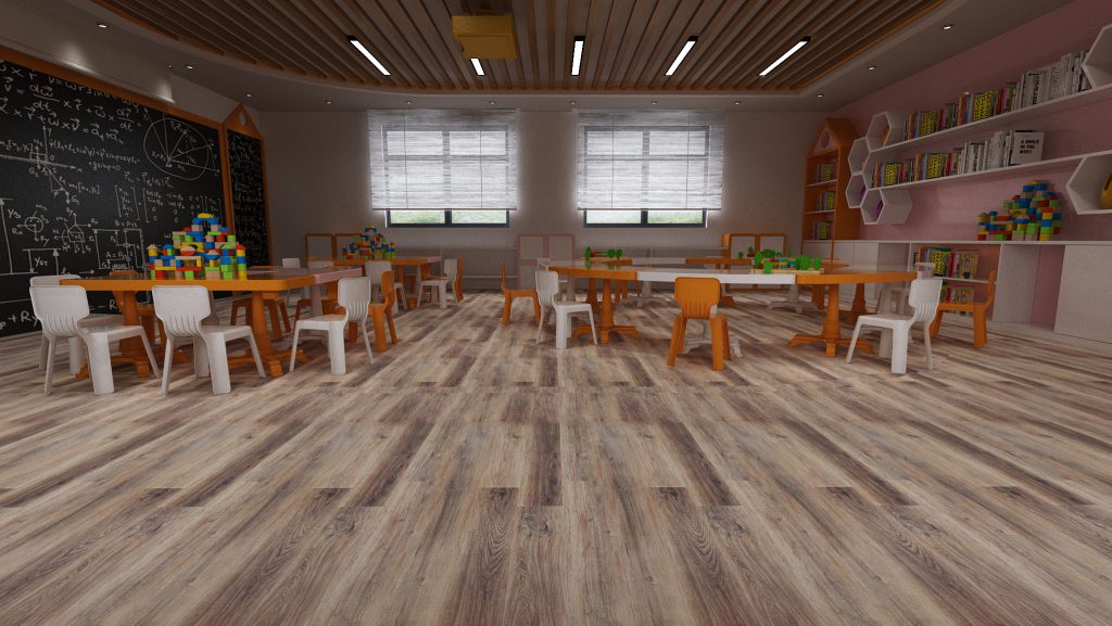 An Cuong SPC Flooring is suitable for educational places.