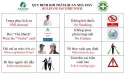 Quy định khi thăm quan nhà máy